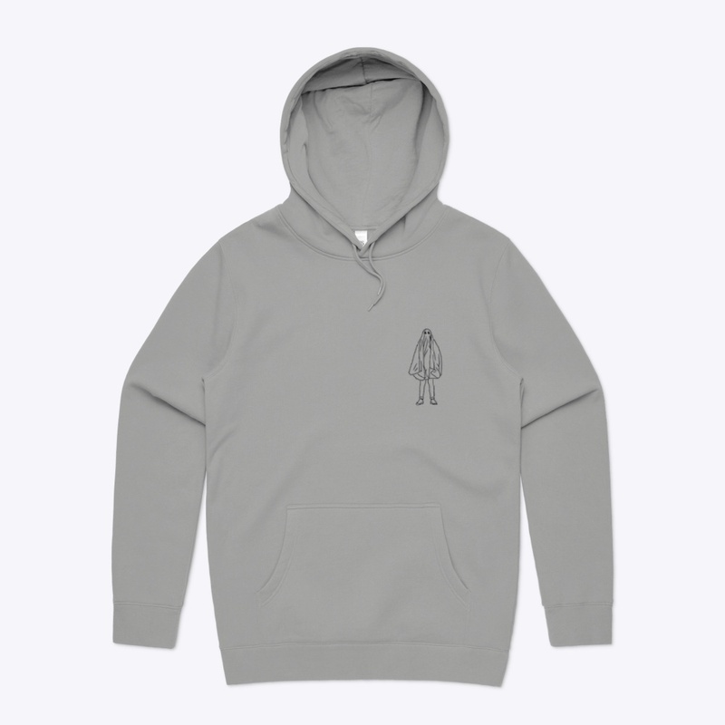 Small Icon Ghostie Black on White