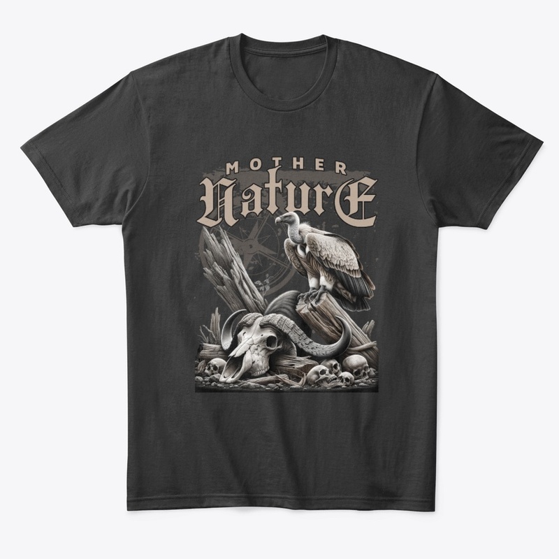 Grunge Mother Nature Skull Graphic Merch