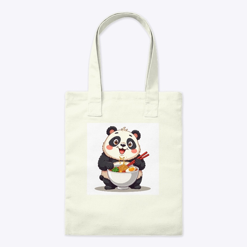 Ramen Panda Feast Cute Cartoon 