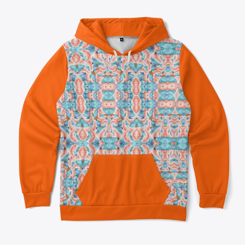 Tie and dye unisex hoodie