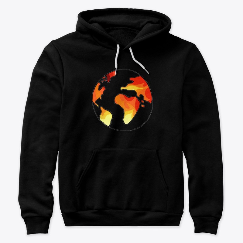 Earth Fire Front Blurr Hoodie
