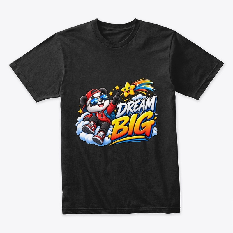 Dream Big – Cool Panda & Shooting Star 