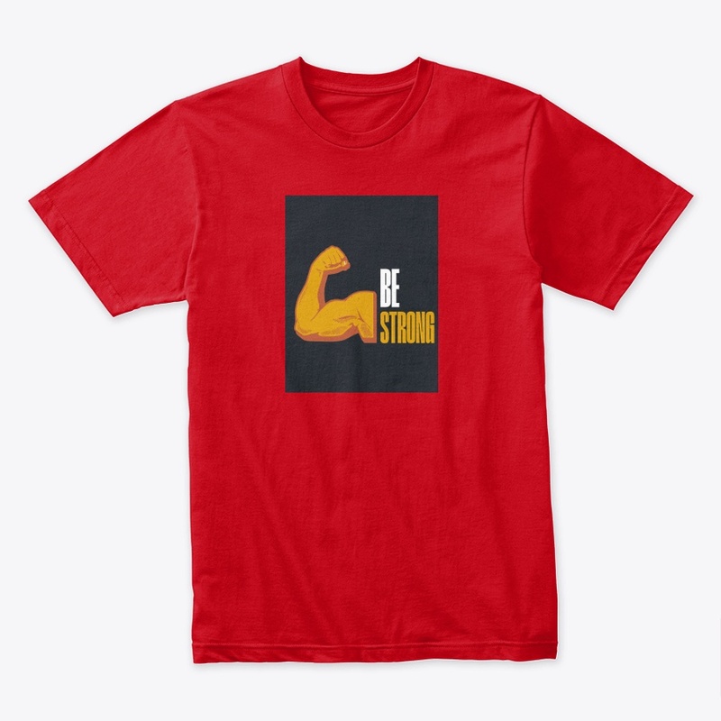 ' be strong ' graphic t shirt 