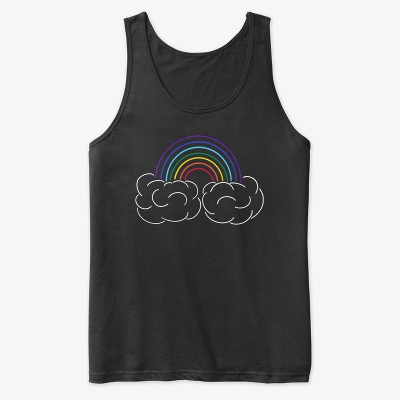 Rainbow and Puffy Clouds