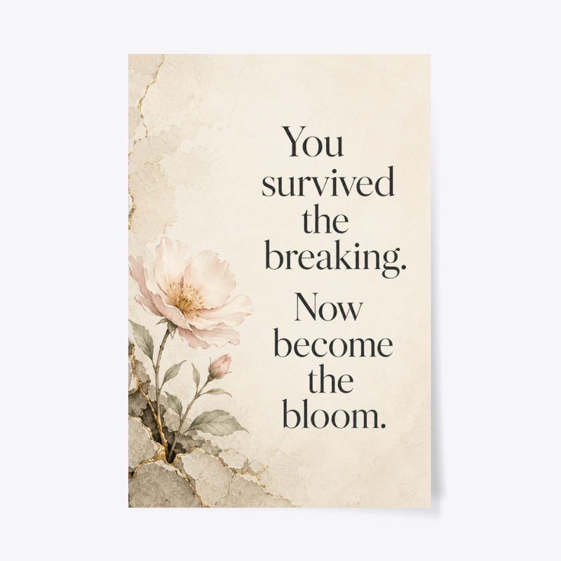 Bloom After Breaking Wall Art