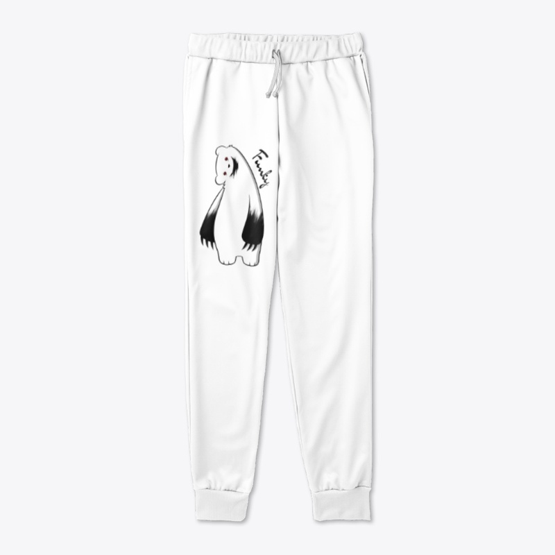 Funky Mascot White Joggers