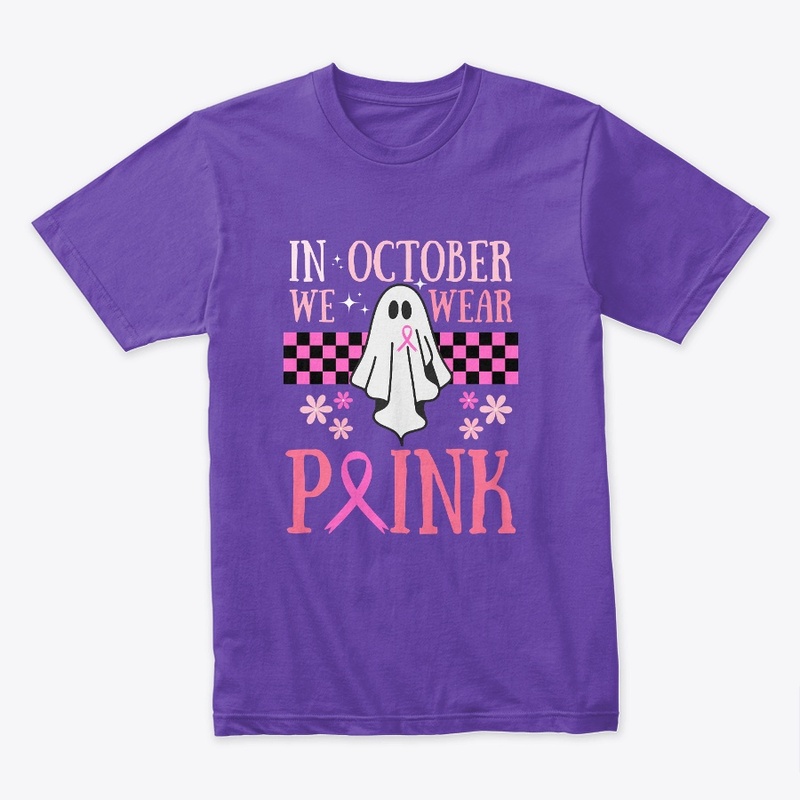 In October We Wear Pink Halloween Ghost