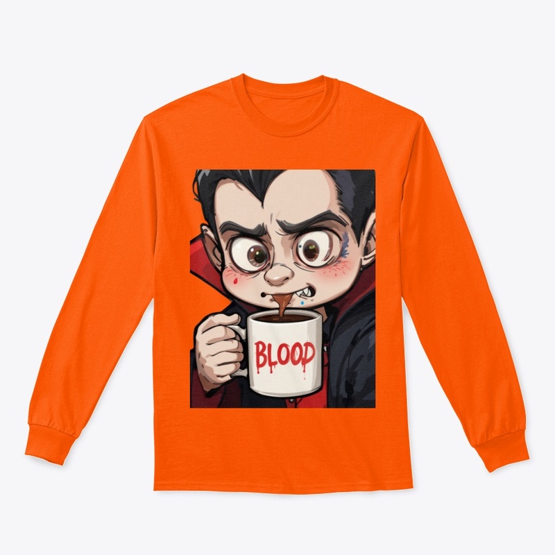 Vampire Coffee Halloween Tee