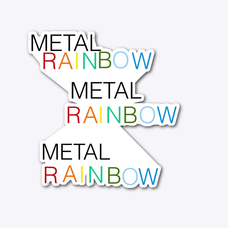 METAL RAINBOW stickers