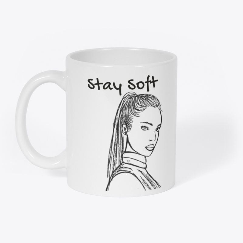 Stay Soft – Minimal Line Art Mug