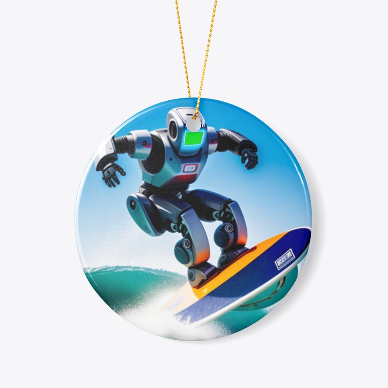 A robot surfing