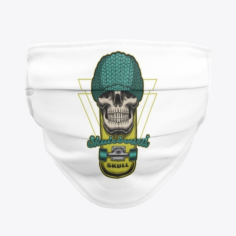Skaters Having Fun Skull Skateboard 