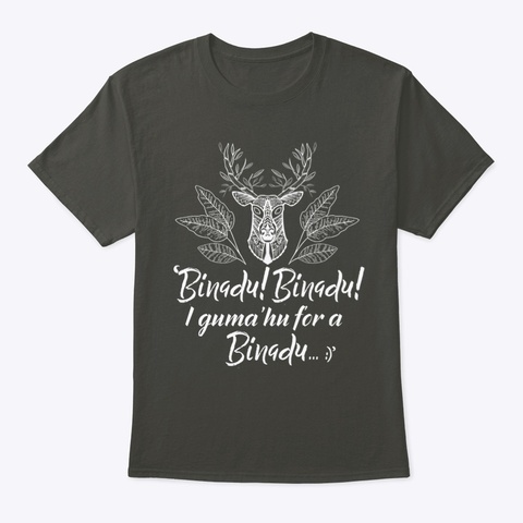Guam Shirt Chamoru Shake A Spear Binadu Smoke Gray T-Shirt Front