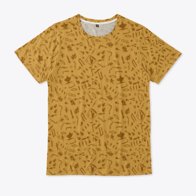 Brown Egyptian Ornate unisex shirt