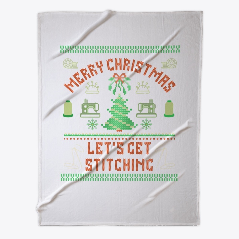 Merry Christmas Let's Get Stitching