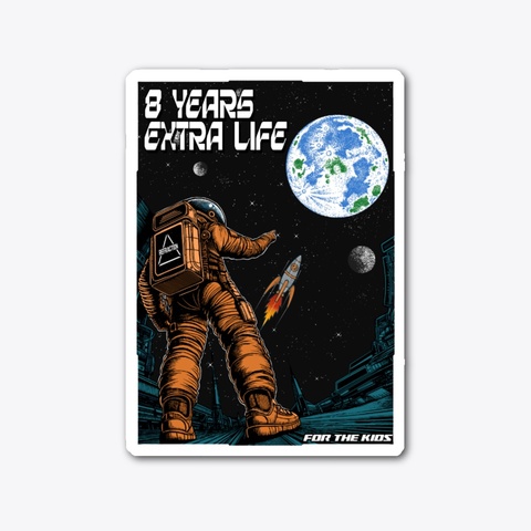Extra Life Sticker Extra Life 2024 Die Cut Products from Refraction