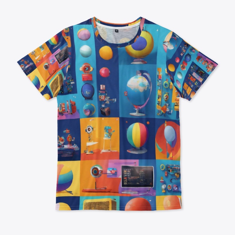 Color pop style t shirt
