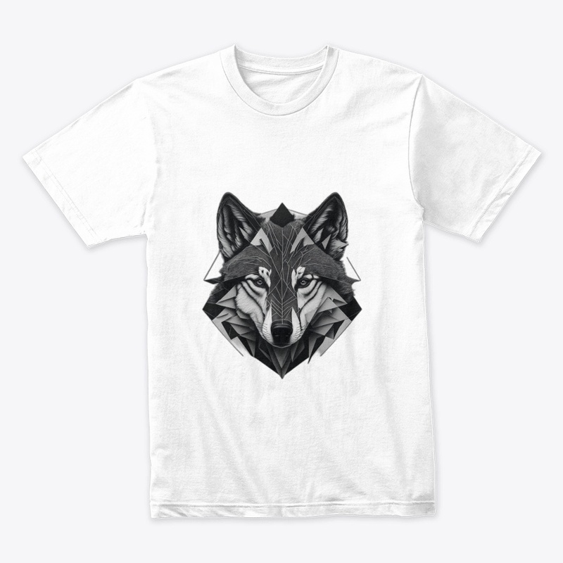 Geometric Wolf: Abstract Spirit! 🐺🔺