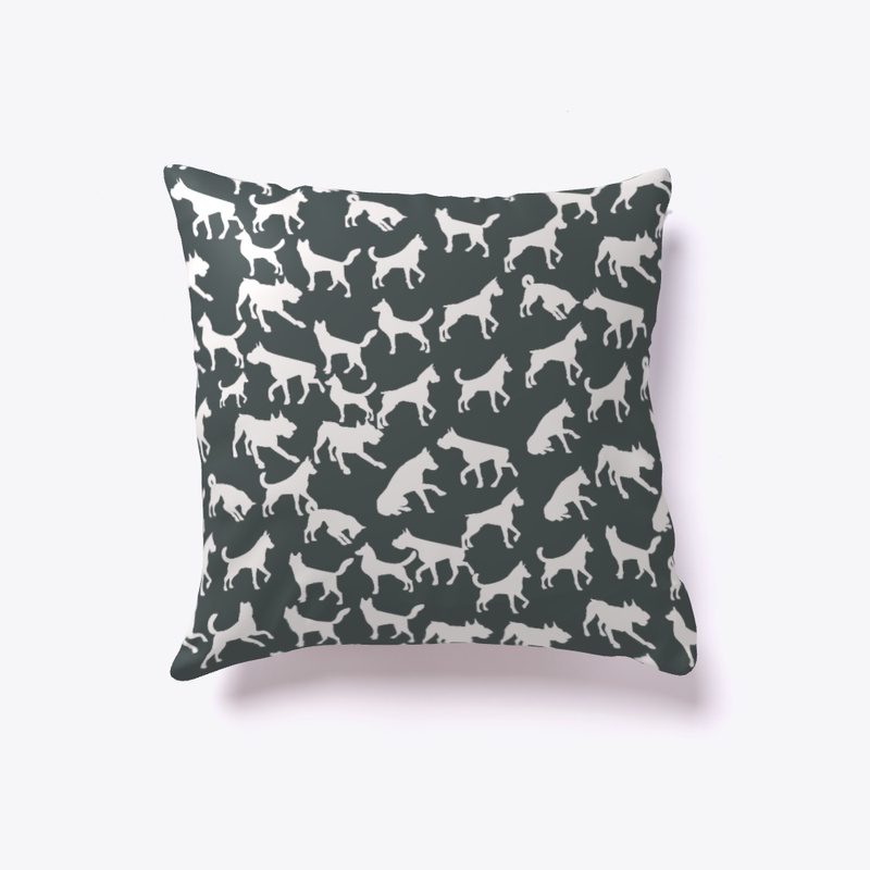 Dogs Silhouette Pattern