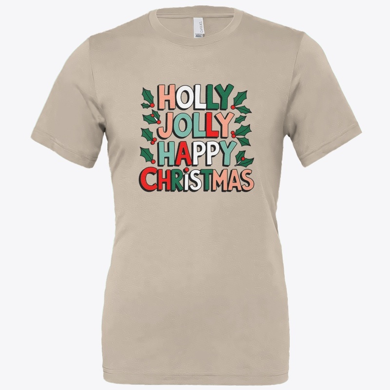 Holly Jolly Happy Christmas T-Shirt