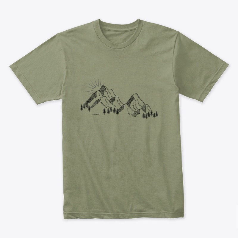 Simple minimal mountains design 