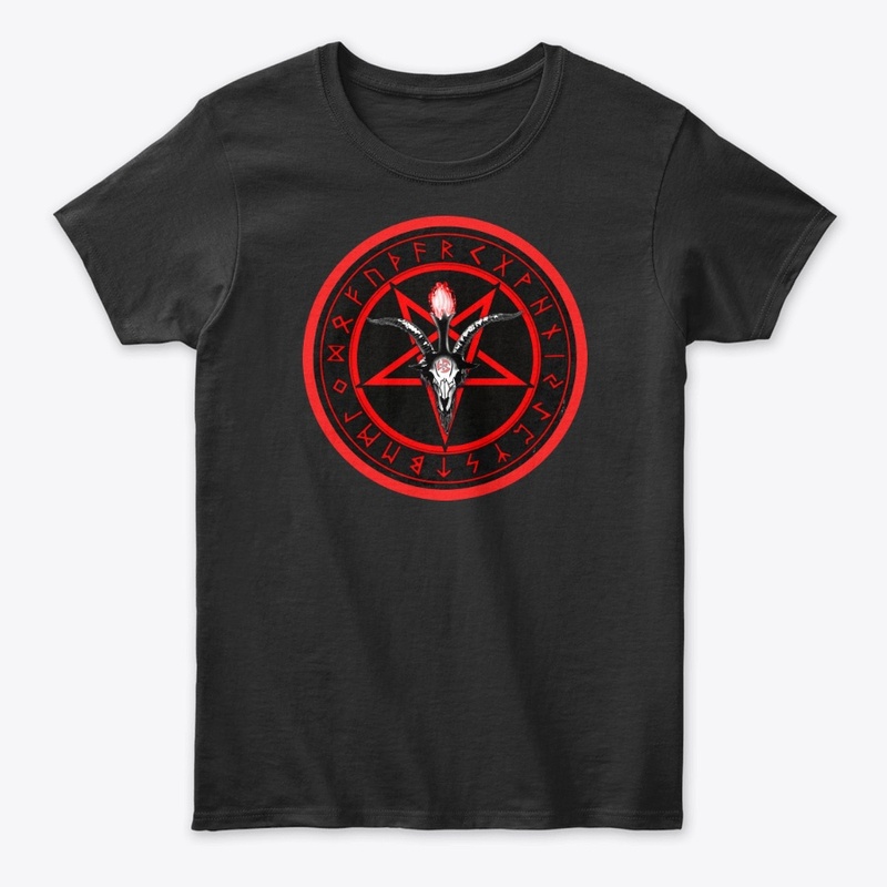 Runic Baphomet Skull & Nightmare Sigil