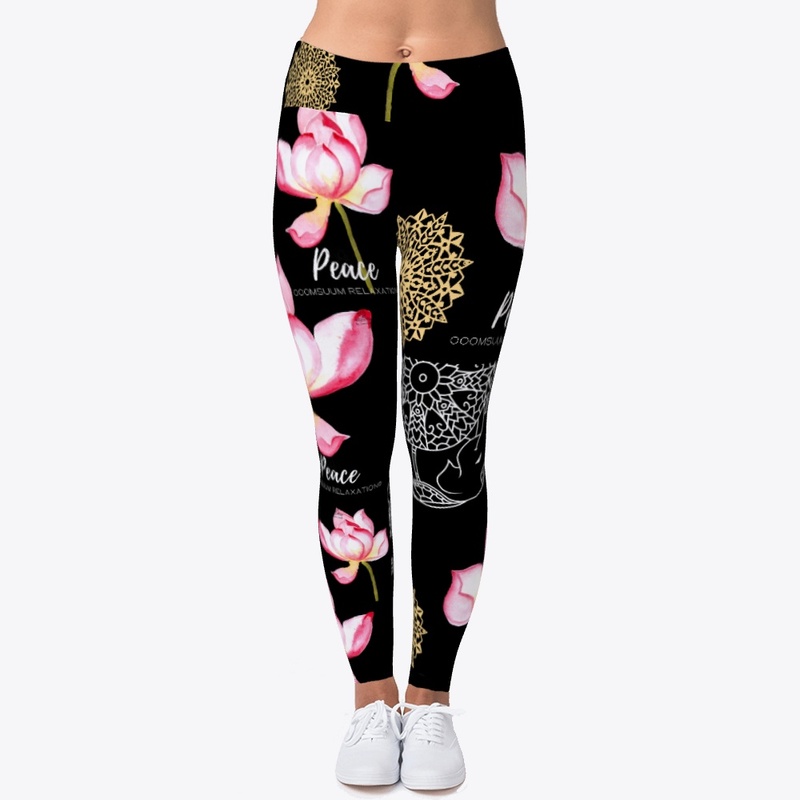 Peace♥ Mandala Art Floral Leggings