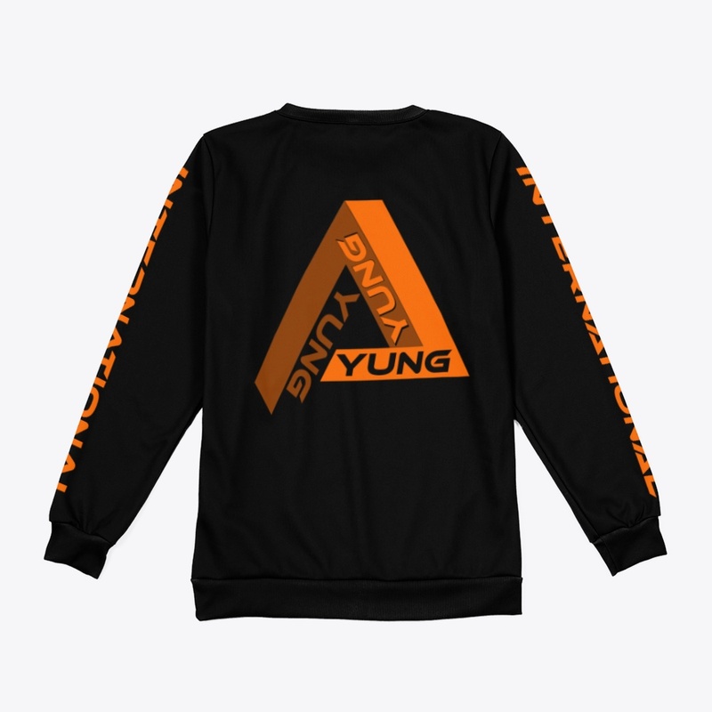 YUNG ORANGE TRI CREWNECK