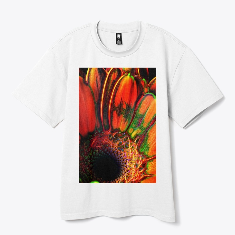 Abstract Orange Daisy