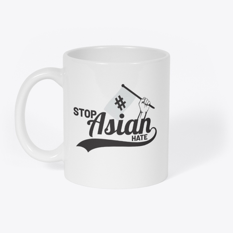 stop asian hate flag mug
