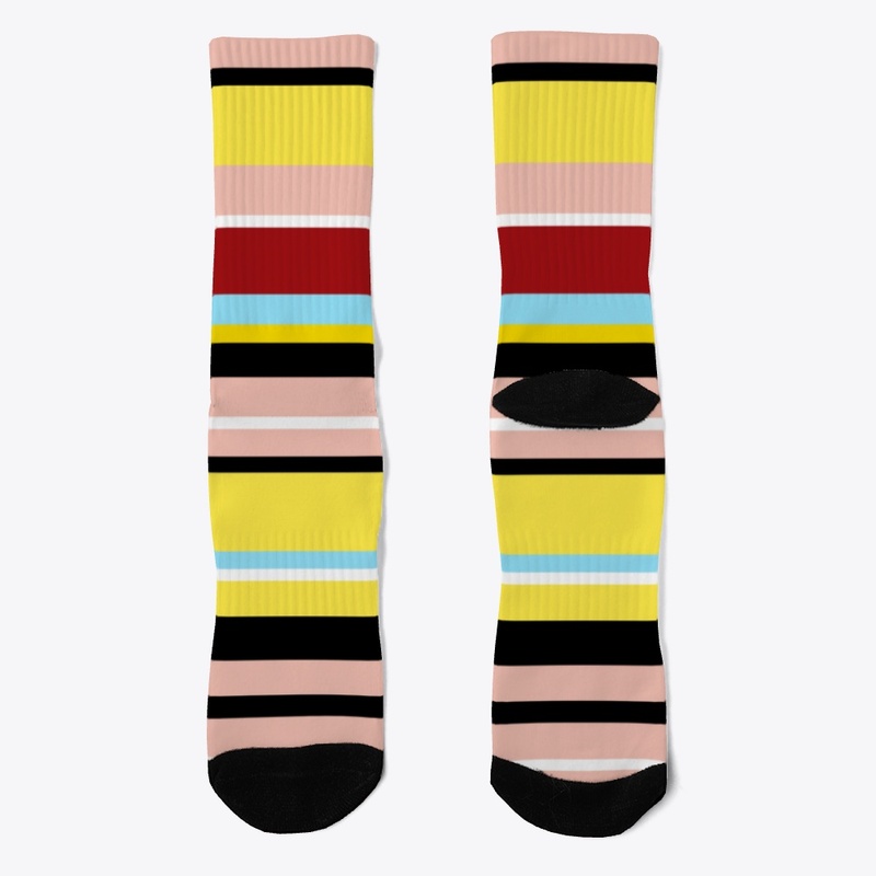 Abstract Colorful Striped Pattern