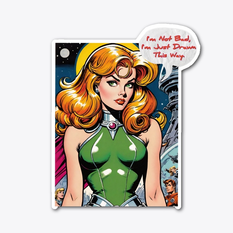 Funny Sexy Pun Trendy Comic Art Style 