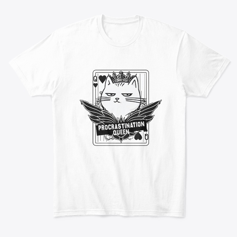 Procrastination Queen – Funny Lazy Cat
