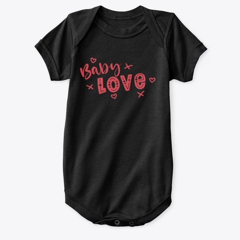 Baby Love Black T-Shirt Front