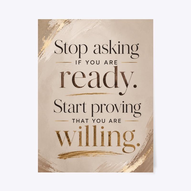 Ready vs Willing Wall Art