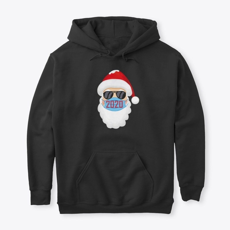 Santa In Sunglasses Wearing Mask Funny C