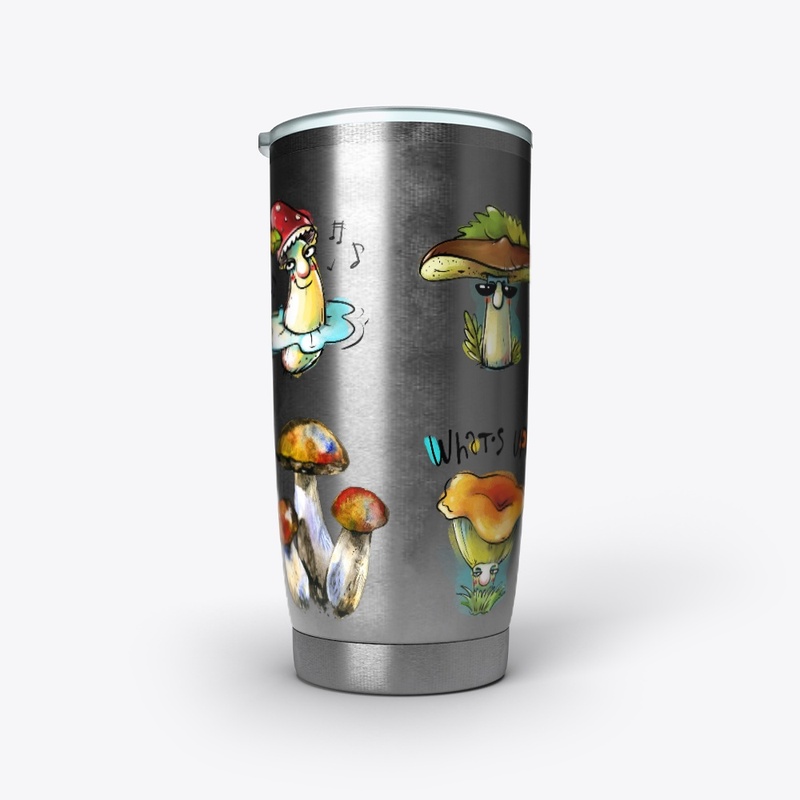 Cute Funny Mushrooms 4 Pack