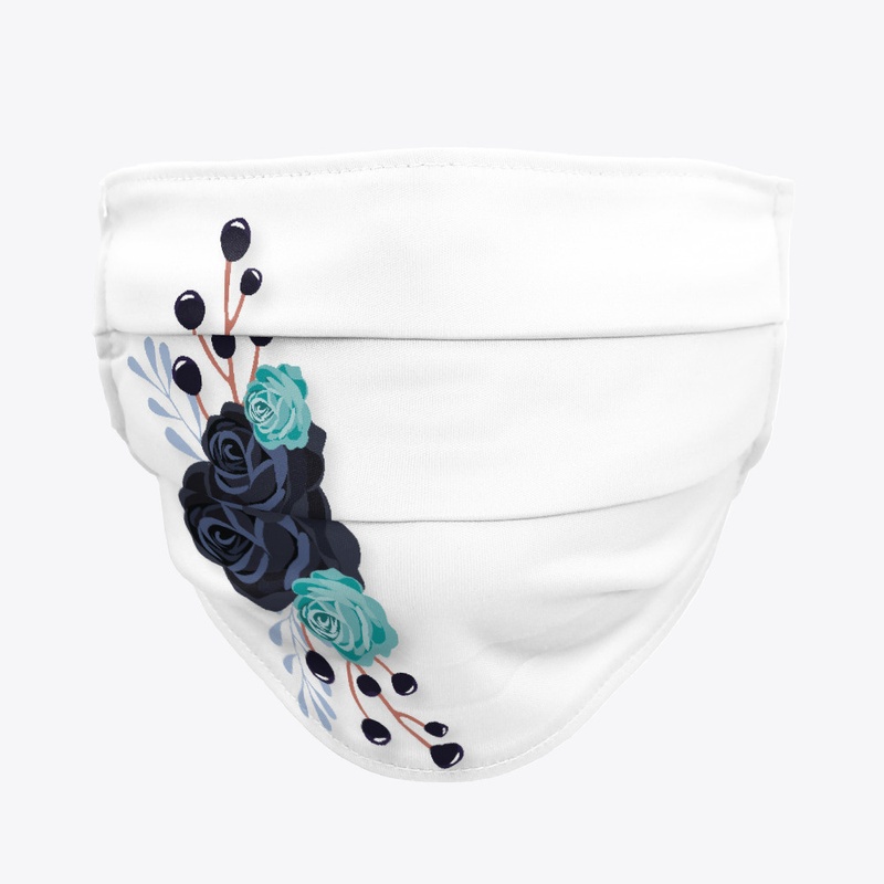 black rose face mask