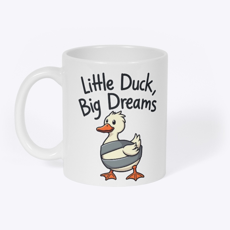  Big Dreams Cute Cartoon Duck T-Shirt