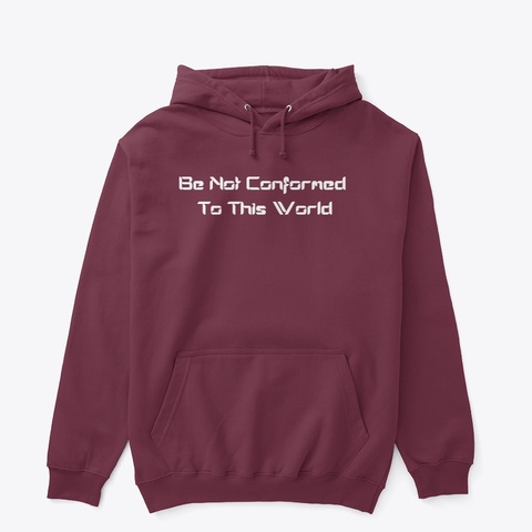 Conform Me Maroon T-Shirt Front