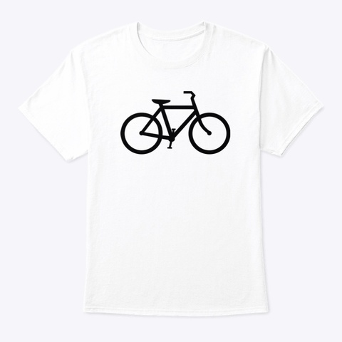 Bicycle Graphic Tee White T-Shirt Front