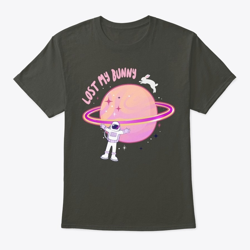 Astronaut Space Bunny Planet Stars Lost