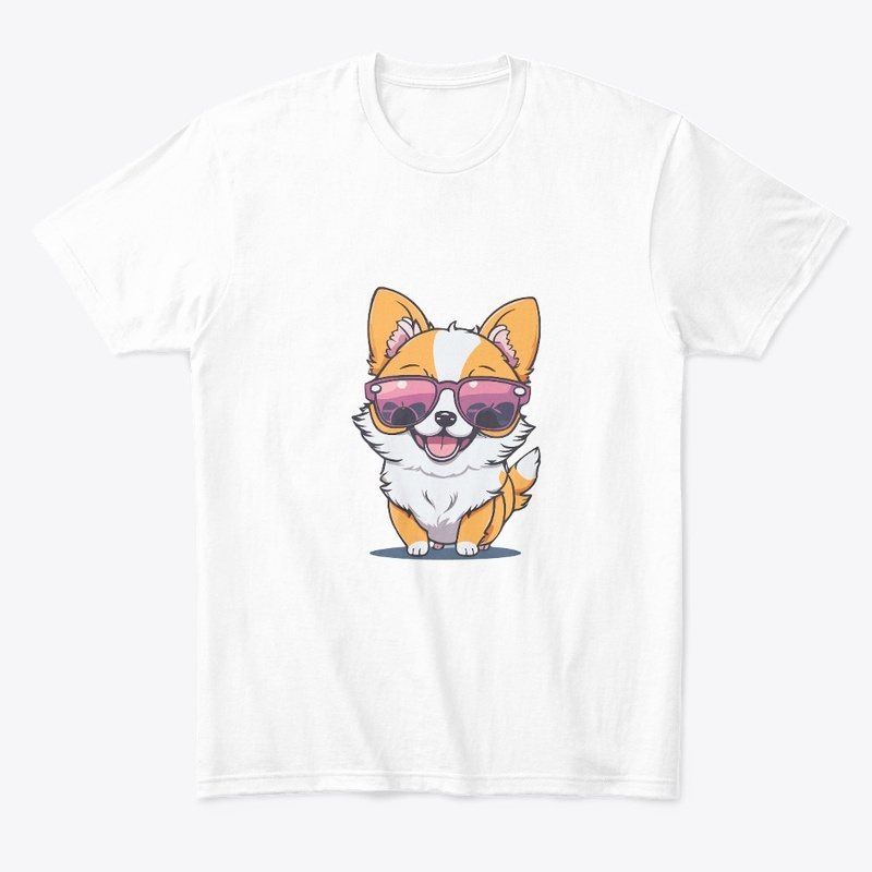 Kawaii Cute Happy Dog T-Shirt