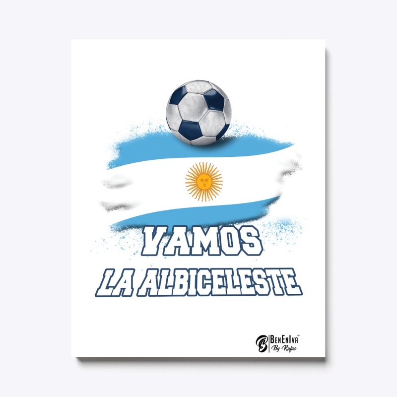 Argentina Football Supporter WhiteShirt3