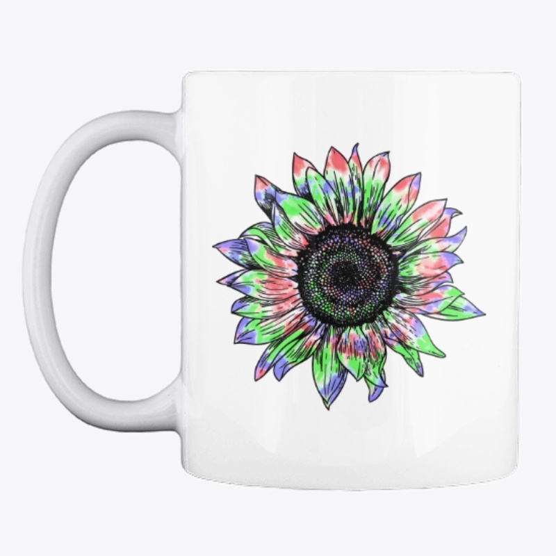 Sunflower Green Red Lilac