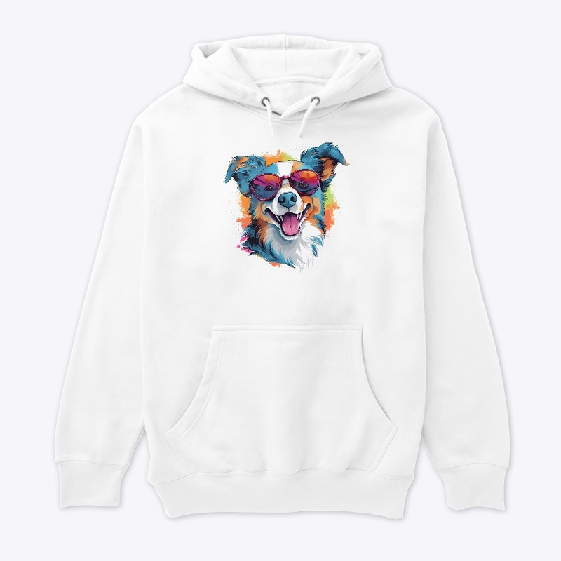 A vector of a cute happy dog