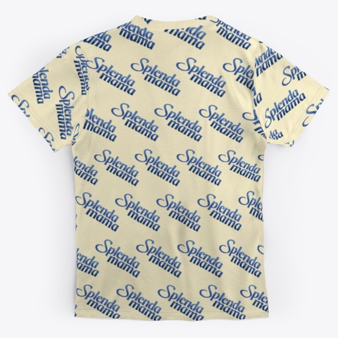 Splenda Mama Tee Light Yellow T-Shirt Back