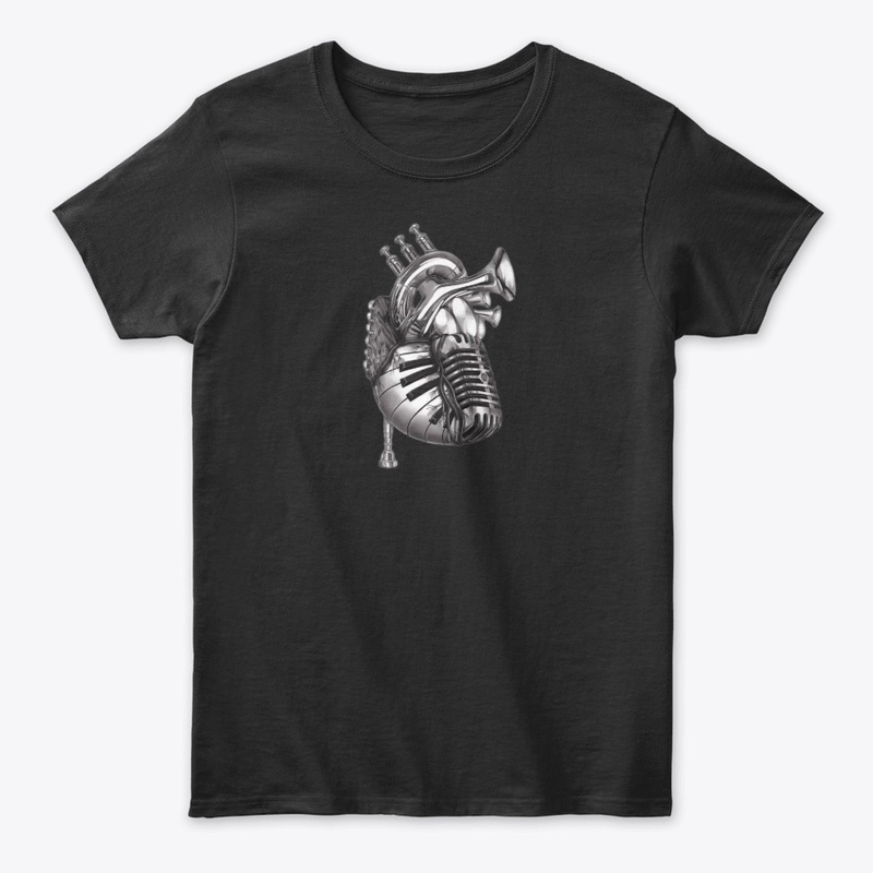 Heart music T-shirt