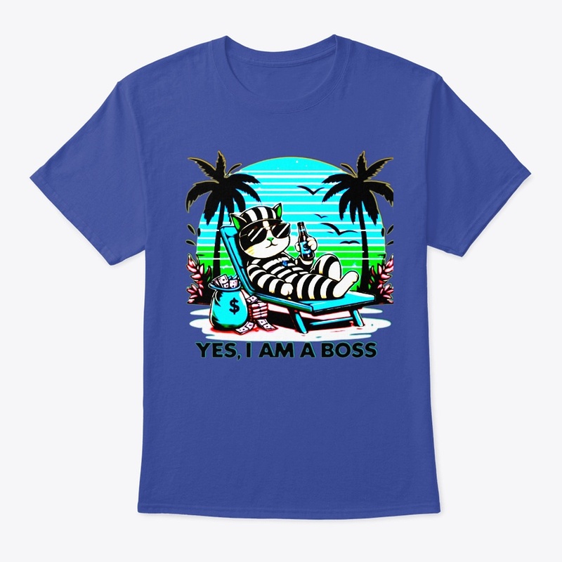 YES IAM BOSS T-shirt design.HIGH Quality