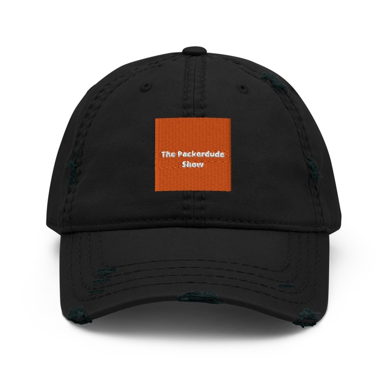 The Packerdude Show Distressed Dad Cap